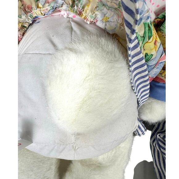 Pair Commonwealth Easter Bunny Rabbits Matching Dress/Overalls-Adorable! - Picture 6 of 8